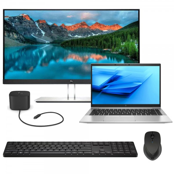 HP EliteBook 840 G7 + HP E24i G4 24'' monitor + ThunderBolt Dock + HP bluetooth miš + tipkovnica HP EliteBook 840 G7 + HP E24i G4 24'' monitor + ThunderBolt Dock + HP bluetooth miš + tipkovnica